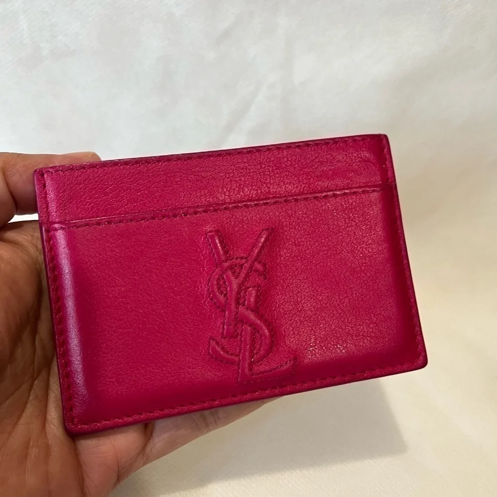 YSL LOGO CARD WALLET - Picture 8 of 9